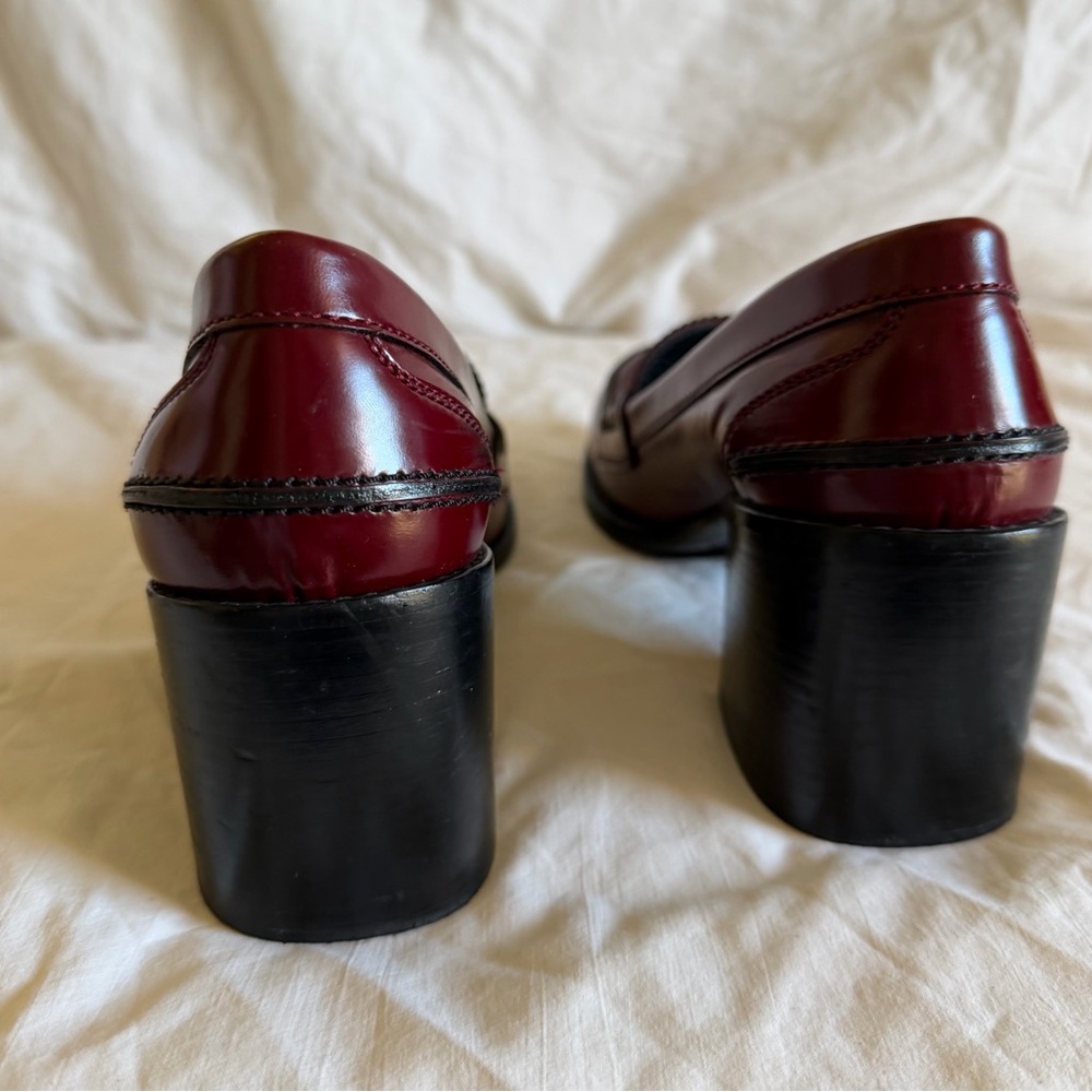 Jil Sander Burgundy/oxblood Leather Loafers size 37 - Picture 9 of 14